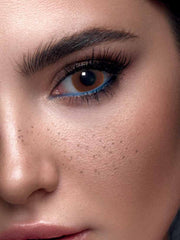 a close up of a person with a toothbrush