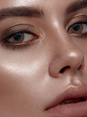 a close up of a person with a toothbrush