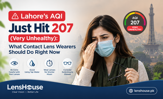 Lahore's AQI Just Hit 207 (Very Unhealthy): What Contact Lens Wearers Should Do Right Now